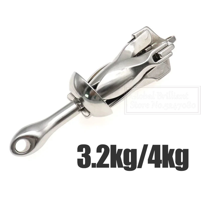 Fishing Kayak Anchor - 3,2 kg/4kg Boot Edelstahl Eisen Metall