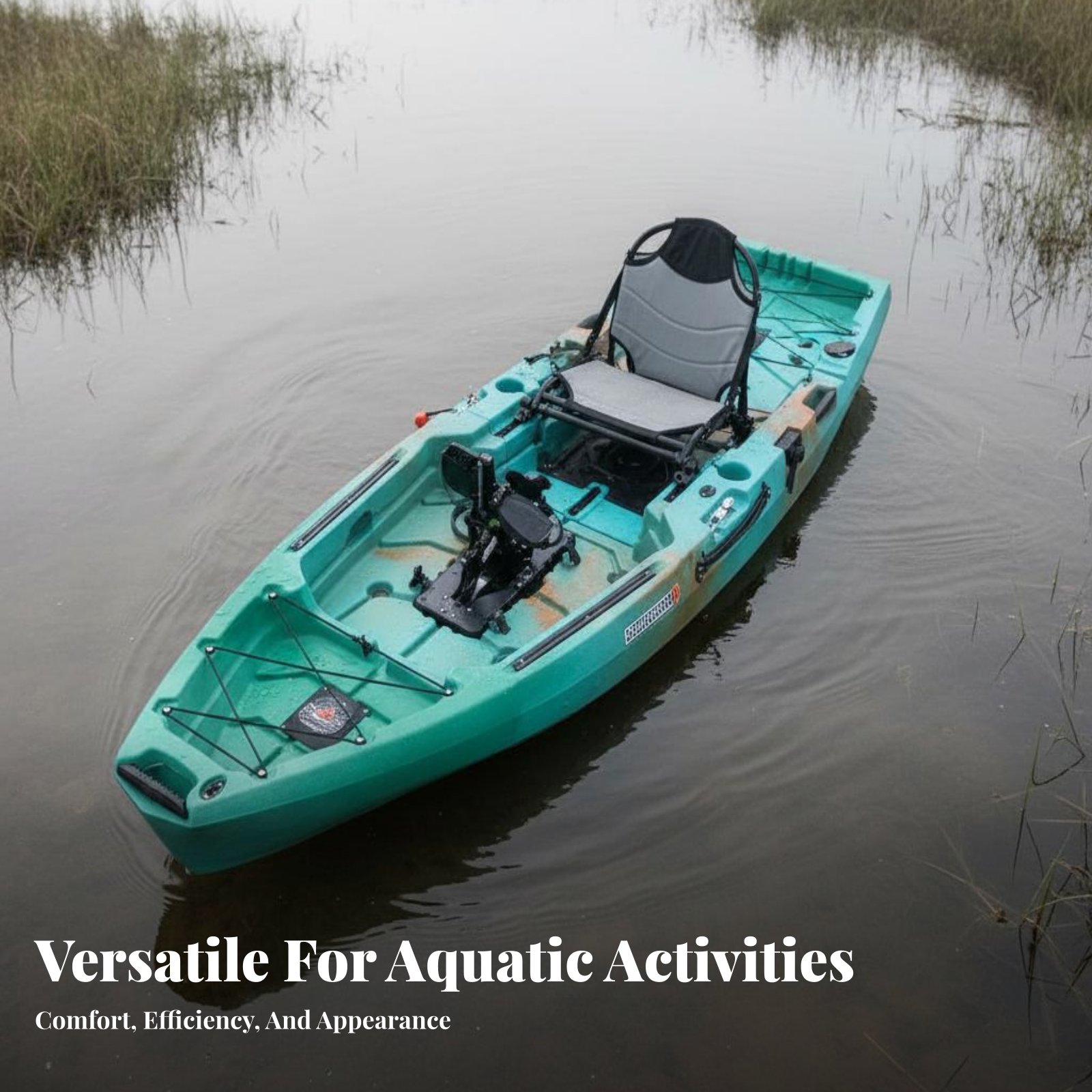 Fishing Kayak Pedal Drive - Pedal-Antriebs-Angelboot Faltbares Aufblasbares Angelkajak Aufblasbares Pedal-Kajak