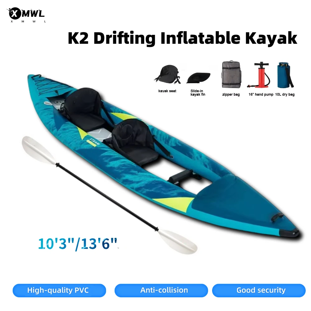 Fishing Kayak Seat - Aufblasbares Kanu-Kajak für 1-2 Personen, 840D