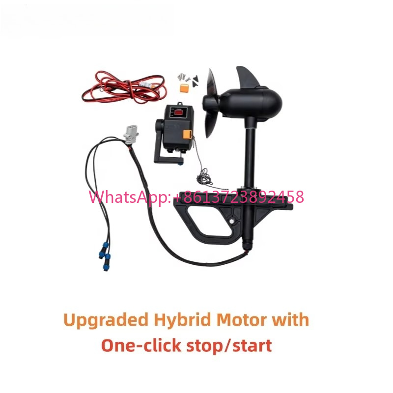 Fishing Kayak Trolling Motor - Verbesserter bürstenloser Hybrid-Trollingmotor 55Lbs 65Lbs Kajakmotor-Antrieb