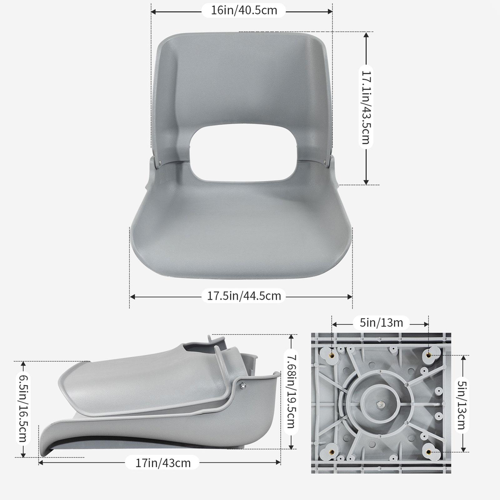 Fishing Kayak Seat - Bootssitz, klappbarer Hochlehner aus PP-Material, einfache