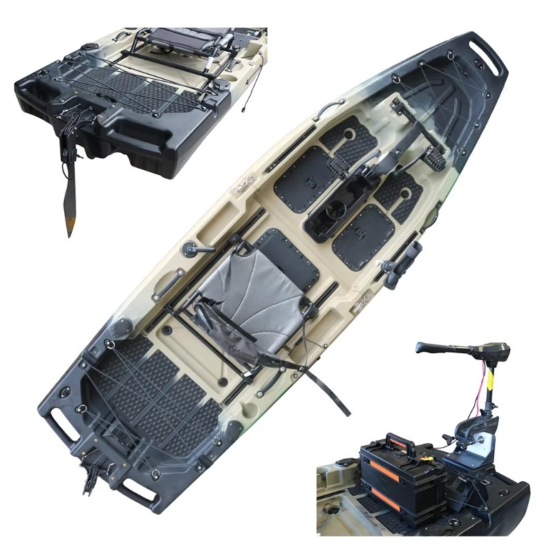 Fishing Kayak Sit On Top - 1-Personen HDPE/PE Sit-On-Top CE Motorisiertes Seekanu