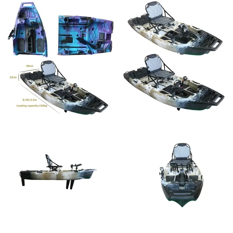 8ft Modulares Einzel-Sitz-Kaja – Fishing Kayak Pedal Drive Bewertung und Preis