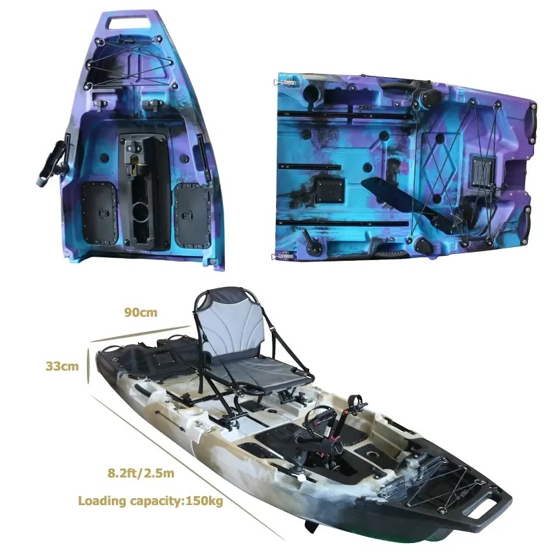 8ft Modulares Einzel-Sitz-Kaja – Fishing Kayak Pedal Drive Bewertung und Preis