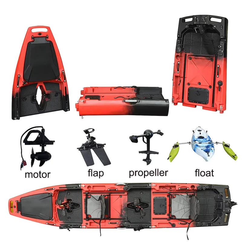 Großhandel 14 FT HDPE 3-teilig – Fishing Kayak Pedal Drive Bewertung und Preis