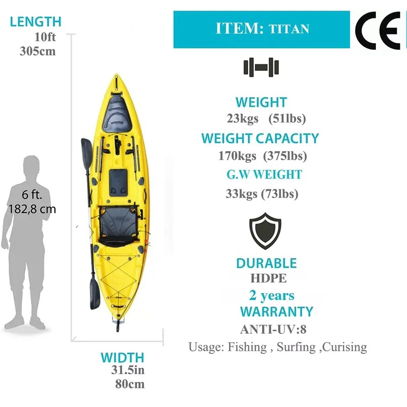 10ft Einzel-Sitz-Angelkajak mi – Fishing Kayak Seat Bewertung und Preis